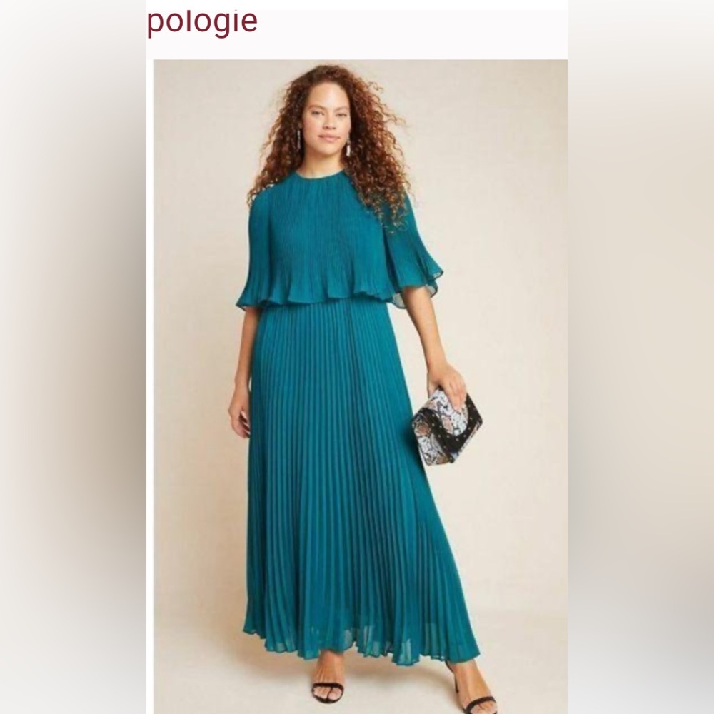 Anthropologie Corey Lynn Calter Pleated Maxi Dress
